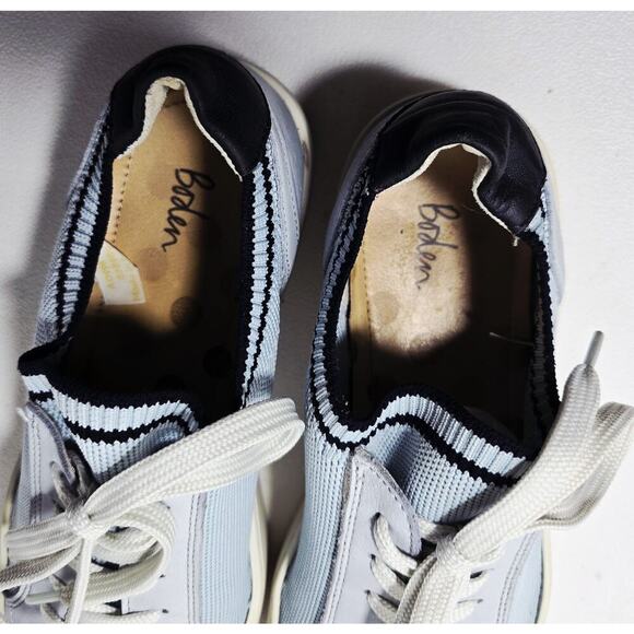 Boden Womens Hazel Trainers Sneakers Lace Up Blue & Navy Shoes Sz 42 - Picture 7 of 10